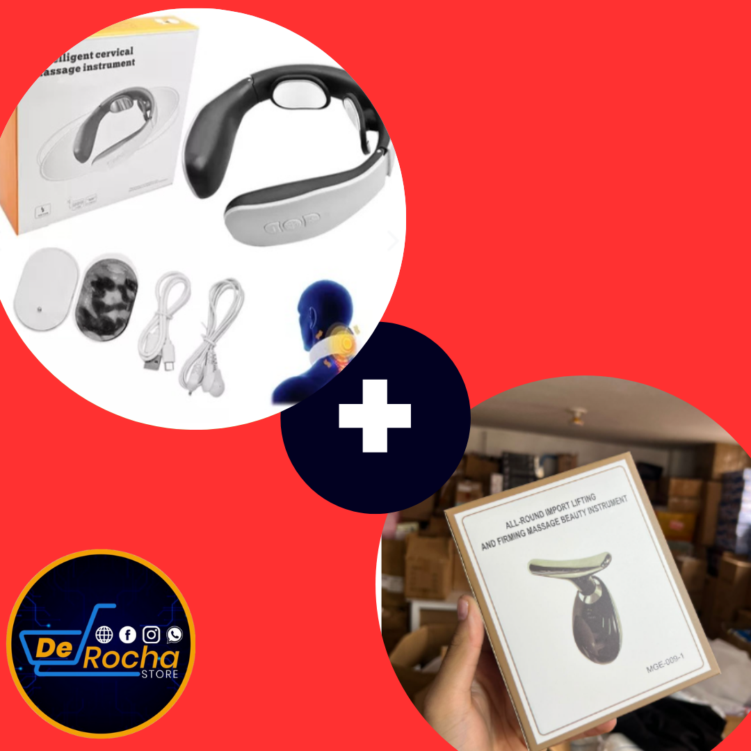 combo masajeador cuello+masajeador piel